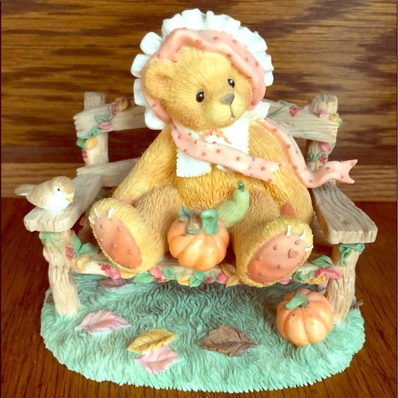 CHERISHED TEDDIES CATHY “AN AUTUMN BREEZE BLOWS BLESSINGS TO PLEASE” FIGURINE 97 - Picture 1 of 13
